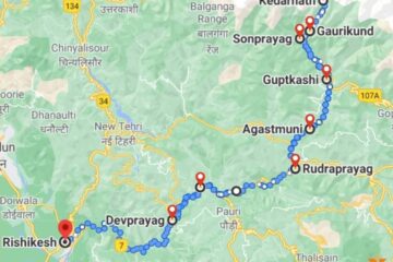 Rishikesh to Kedarnath Distance