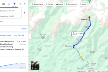 sonprayag to kedarnath distance