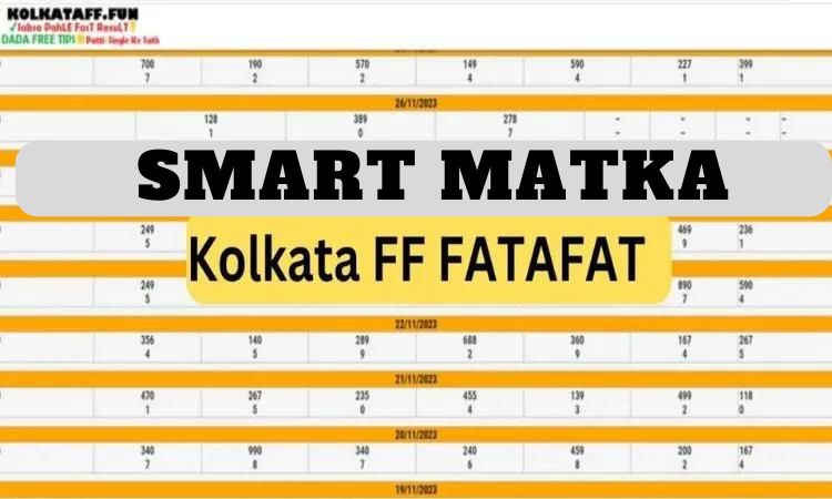 smart matka kolkata ff