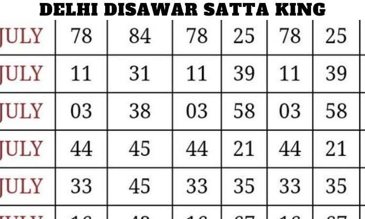 Delhi Disawar Satta King