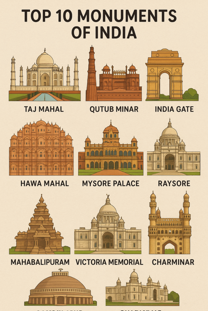 Top 10 Monuments of India