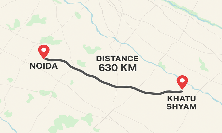 Noida to Khatu Shyam Distance