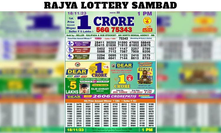 Rajya Lottery Sambad