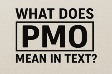 What Does PMO Mean in Text?