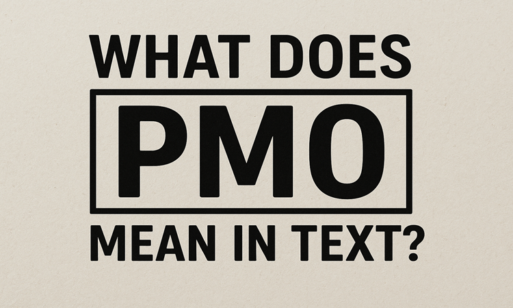 What Does PMO Mean in Text?