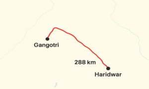 Haridwar to Gangotri Distance