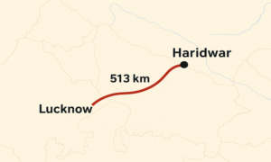 Lucknow to Haridwar Distance