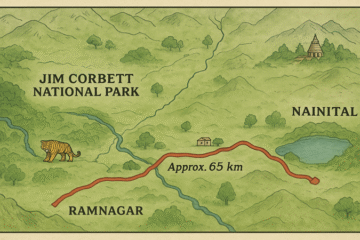 Jim Corbett to Nainital Distance