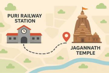 Puri Railway Station to Jagannath Temple Distance