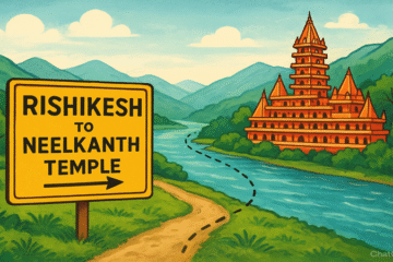 Rishikesh to Neelkanth Temple Distance