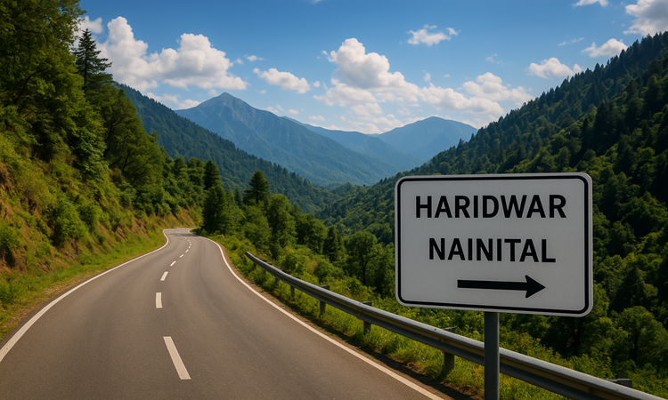 distance between Haridwar and Nainital