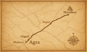 Agra to Haridwar Distance