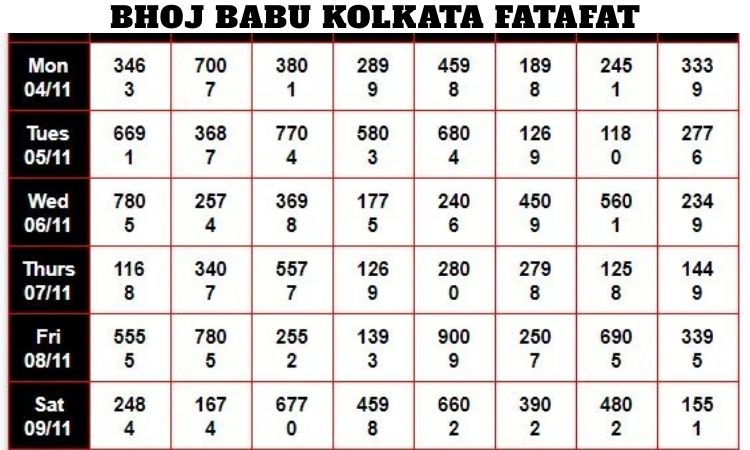 Bhoj Babu Kolkata Fatafat