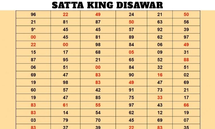Satta King Disawar