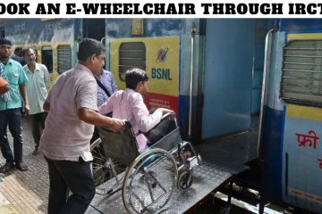 book an e-wheelchair through IRCTC