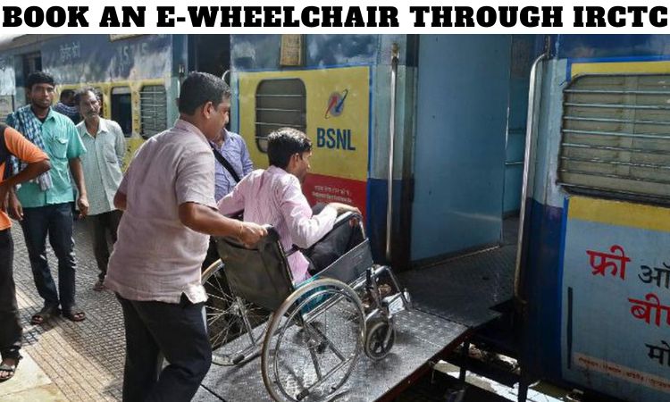book an e-wheelchair through IRCTC