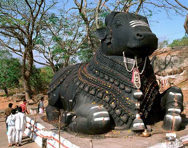 Nandi bull in the Shiv temple